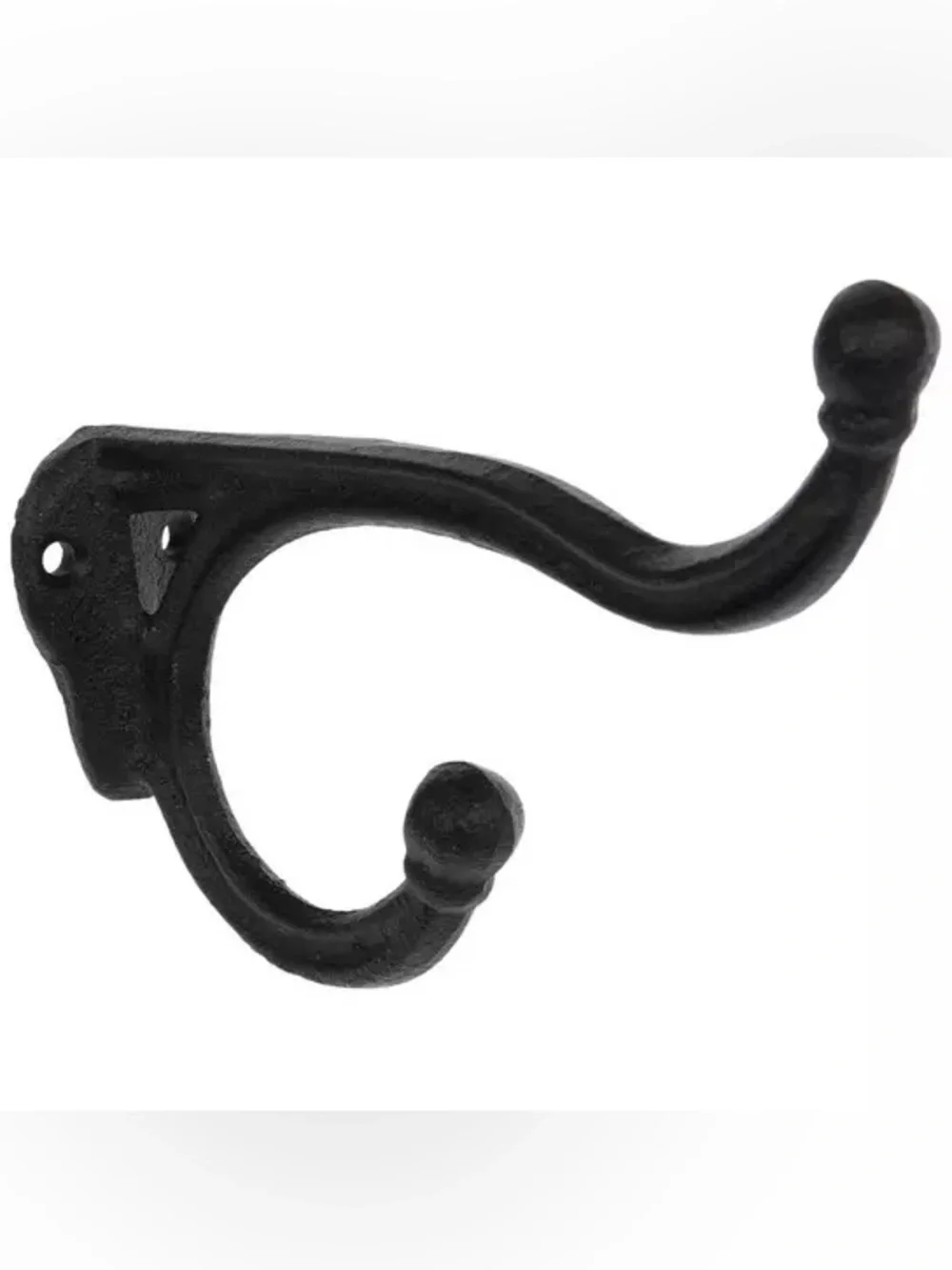 (2) Cast Iron Double Wall Hook